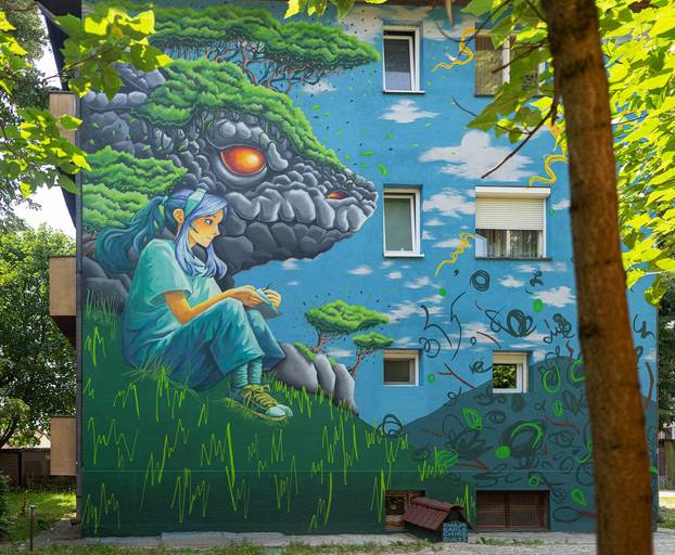 FOTO Grad pretvoren u galeriju: Pogledajte predivne murale na kućama i zgradama u Čačku