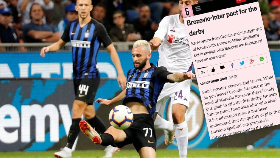 Gazzetta o Brozu: Napustio je Hrvatsku - želi slaviti u derbiju