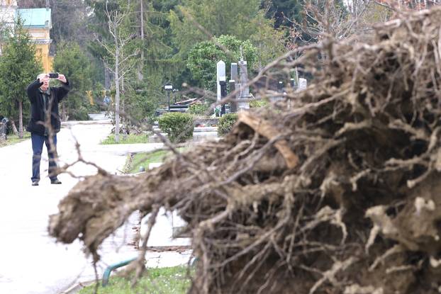 24sata Zagreb: Poljedice velikog nevremena na Mirogoju