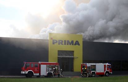 Gori 'Prima'  u Zagrebu: Požar će gasiti sve do kasno navečer
