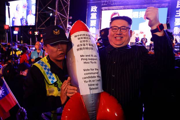 Campaign rally of the main opposition party Kuomintang (KMT) in Taoyuan