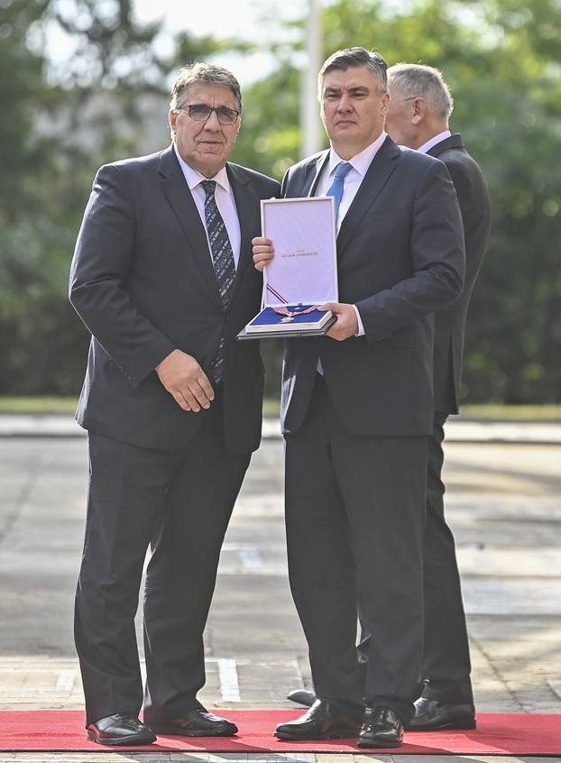 Zagreb: Svečani prijem povodom Dana policije u Predsjedničkim dvorima