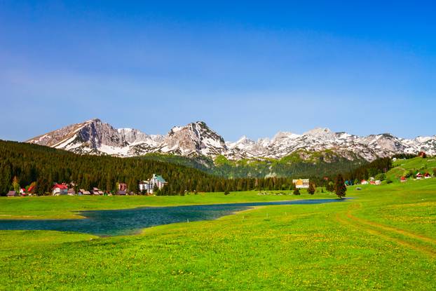 Zabljak town and Durmitor massif, Montenegro