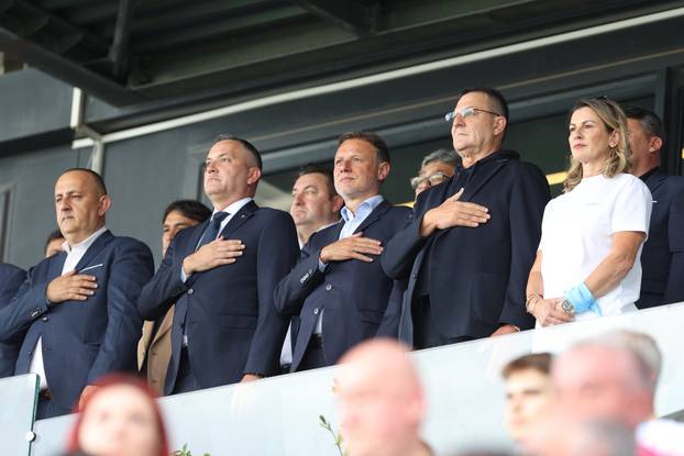 Rijeka: Svečana loža tijekom finalne utakmice SuperSport Hrvatskog nogometnog kupa