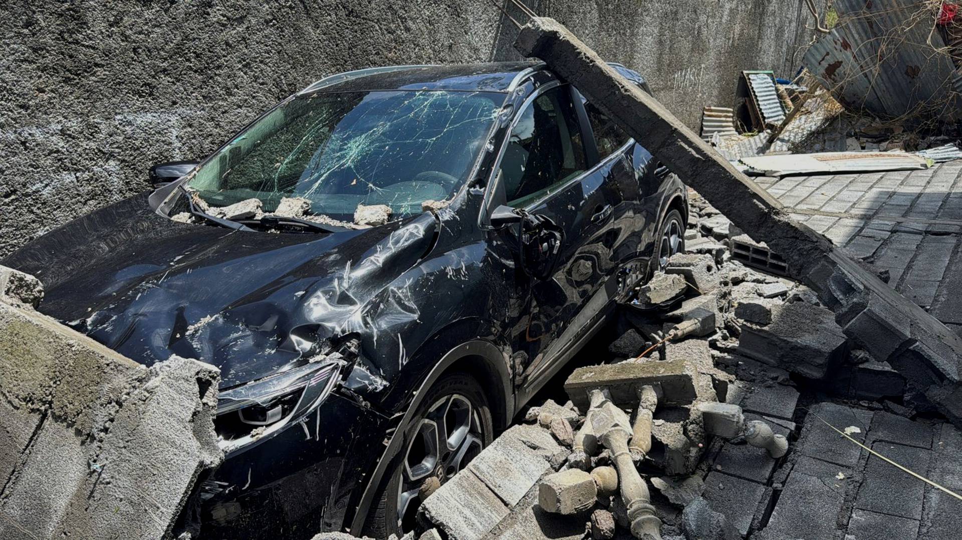 Aftermath of Cyclone Chido, in Mayotte