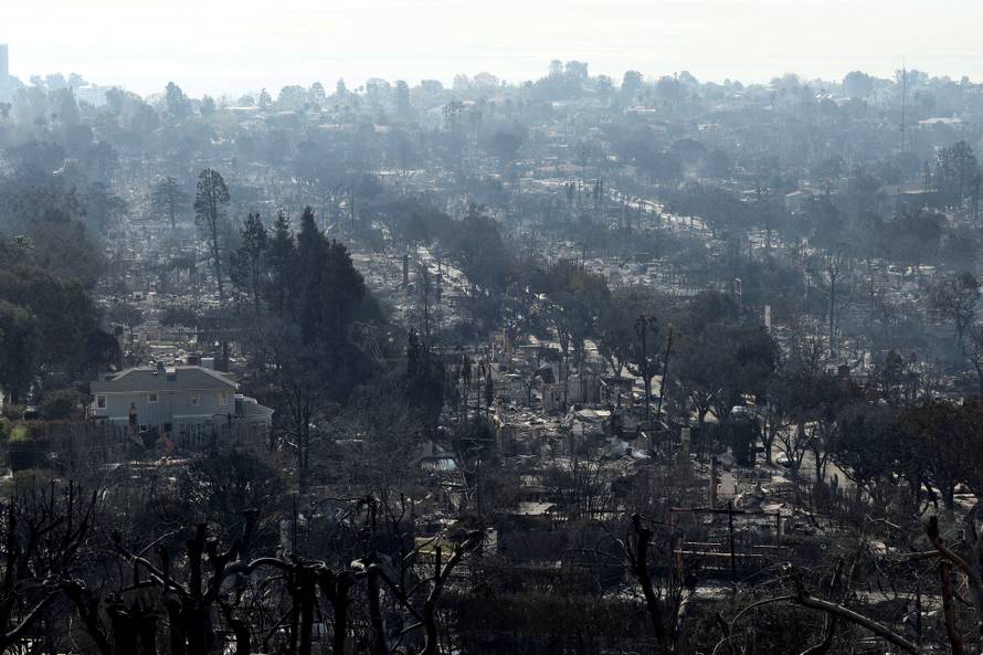 FILE PHOTO: Wildfires in Los Angeles
