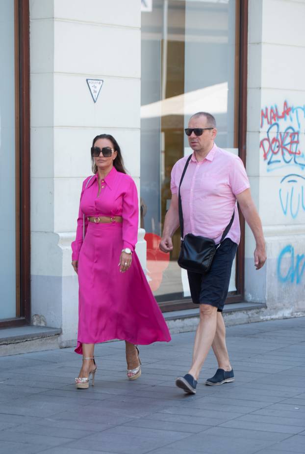 Zagreb: Marica Briški u pratnji supruga prošetala špicom