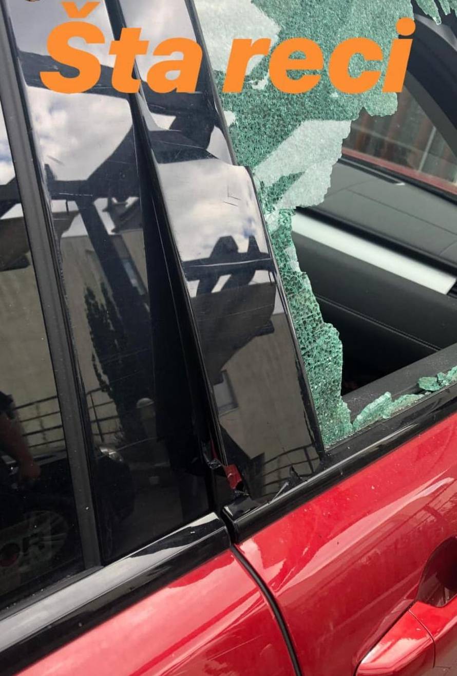 Nakon pobjede: Vidinoj supruzi razbili stakla na Range Roveru