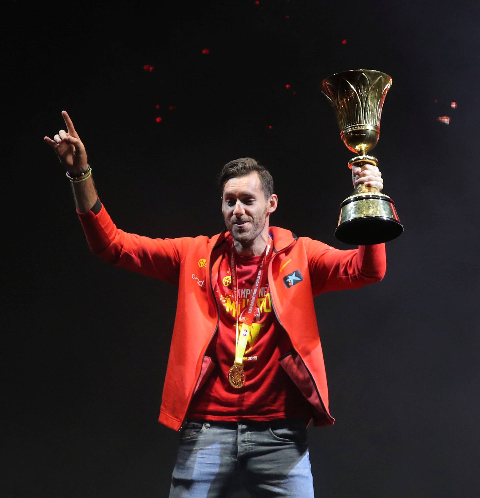 Spain celebrate their Basketball World Cup Win in Madrid