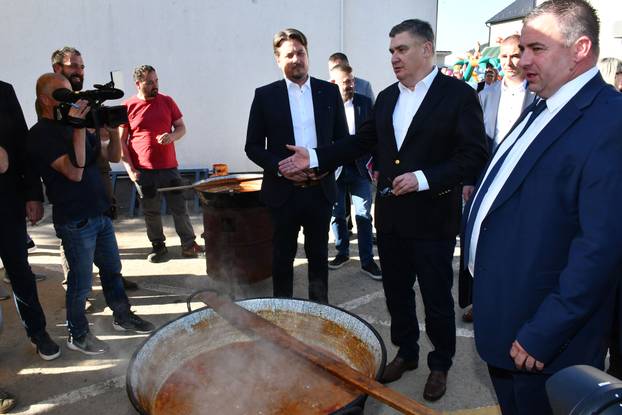 Predsjednik RH Zoran Milanović na obilježavanju Dana Općine Stari Mikanovci