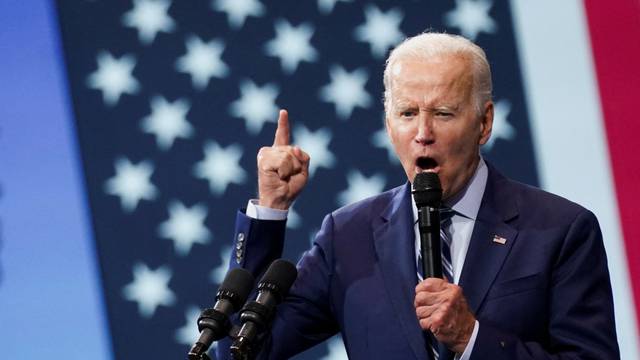 U.S. President Joe Biden delivers remarks on gun crime and his "Safer America Plan" in Wilkes Barre