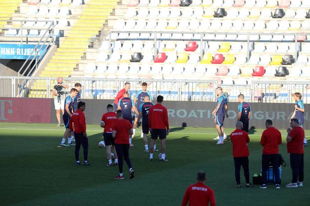 Rijeka: Trening Hrvstake nogometne reprezentacije