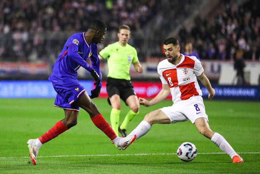 Prva utakmica četvrtfinala UEFA Lige nacija između Hrvatske i Francuske