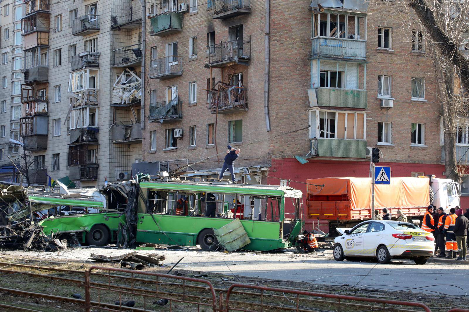 Deadly Strike Hits Building - Kyiv
