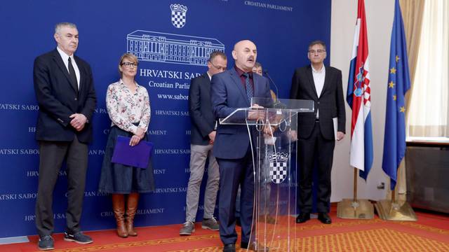 Zagreb: Klub zastupnika Neovisni za Hrvatsku odrÅ¾ali konferenciju za medije