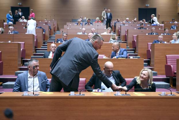 Zagreb: Pocela 7. sjednica Hrvatskoga sabora