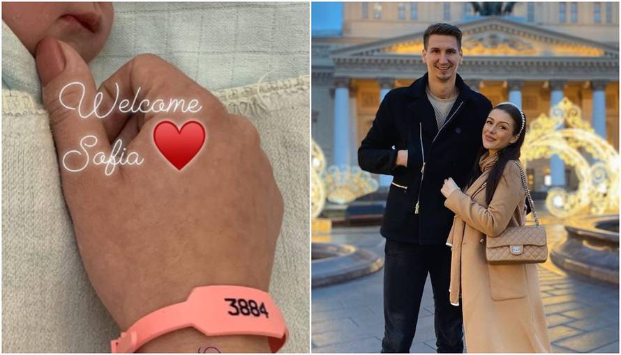 Košarkaš Zubčić postao otac: U obitelj im je stigla kći Sofia