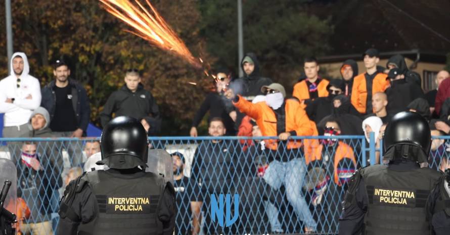 Šokantan video: Torcidaš ispalio signalnu raketu prema tribini