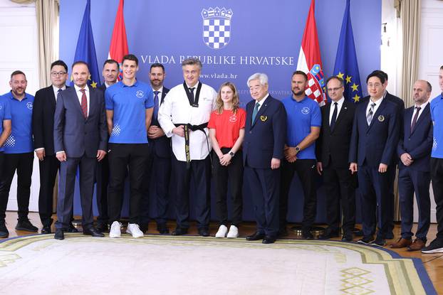 Zagreb: Plenković primio izaslanstvo Svjetske taekwondo federacije