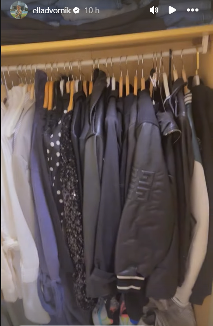 Ella Dvornik uhvatila se pospremanja, pokazala što se sve nalazi u njenom ormaru