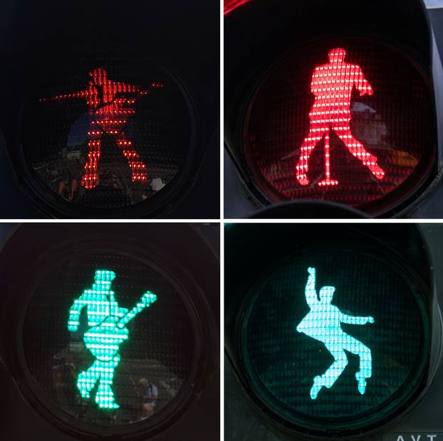 Elvis traffic lights in Central Hesse