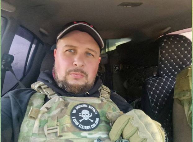 An undated social media picture shows Russian military blogger, Vladlen Tatarsky