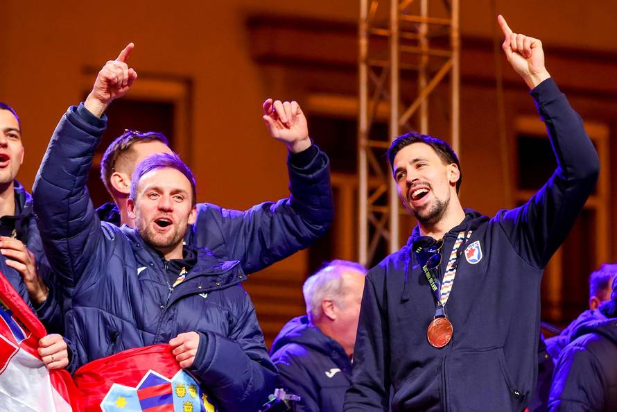Zagreb: Svečani doček rukometnih reprezentativaca nakon osvojene bronce na Europskom prvenstvu