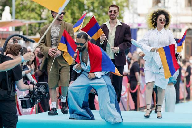 Eurovision Song Contest's 'Turquoise Carpet' event in Vienna