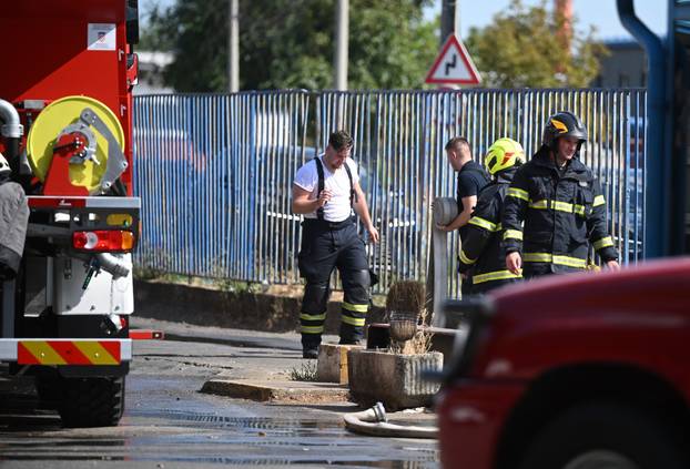 Zagreb: Požar u tvrtki Cezar u Sesvetama