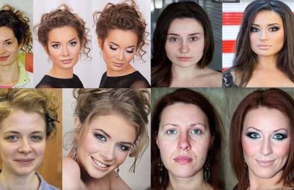 Nevjerojatne preobrazbe - žene prije i poslije stavljanja šminke