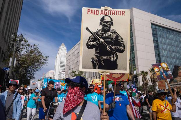 "No Kings" protest against U.S. President Donald Trump's administration policies in Los Angeles