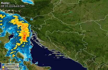 Stiže novi kišni val: Nevrijeme već zahvatilo Istru, mogući su obilni pljuskovi na  Jadranu