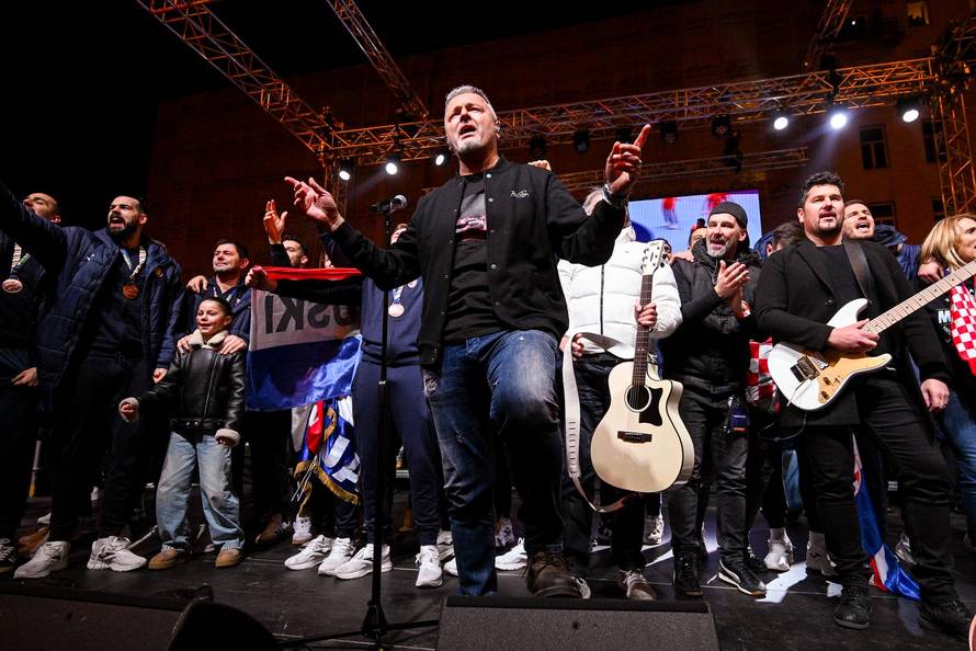 Zagreb: Svečani doček rukometnih reprezentativaca nakon osvojene bronce na Europskom prvenstvu