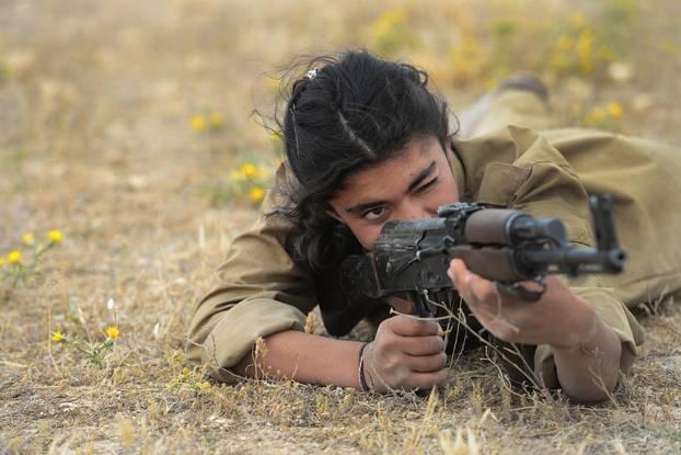 Yazidi women fighters in Sinjar