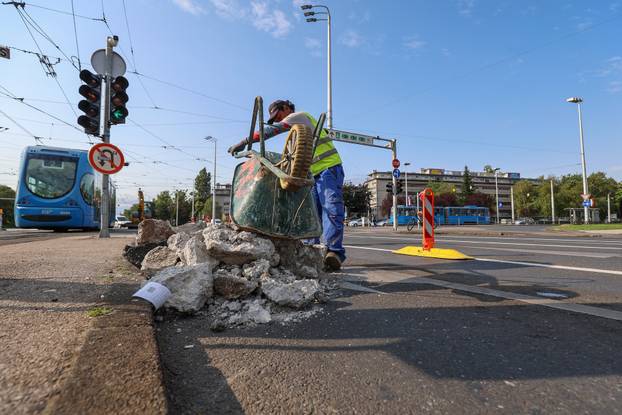 Zagreb: Počeli radovi na križanju Ulice grada Vukovara i Avenije Marina Držića