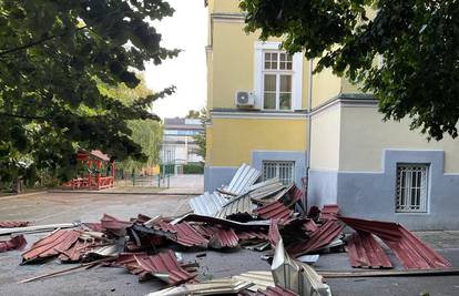VIDEO Nevrijeme je u Zagrebu odnijelo krov s osnovne škole