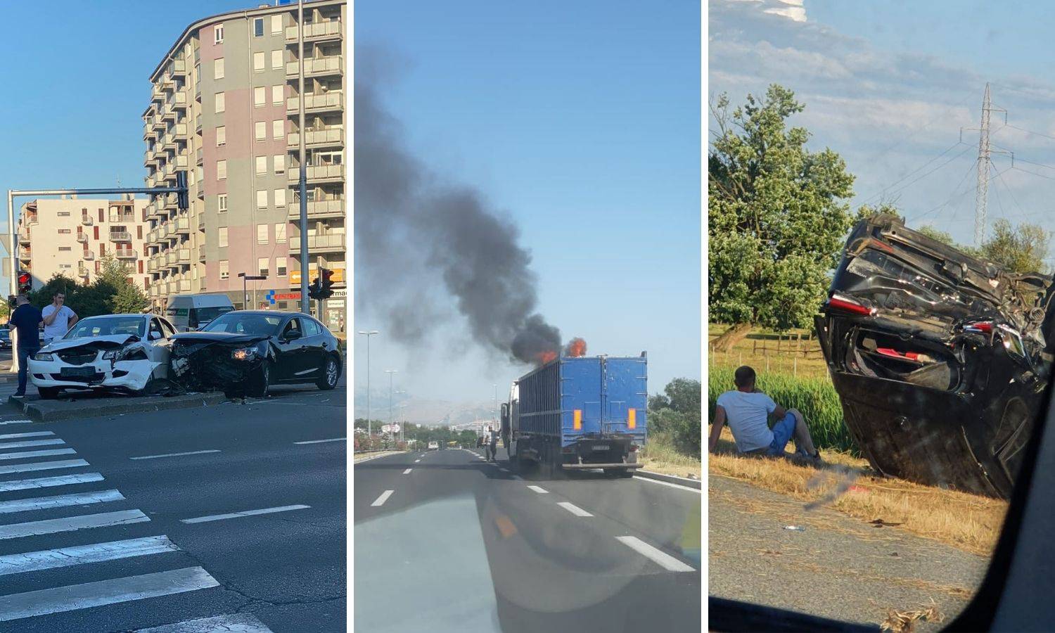 Kaos na cestama, nesreće od Slavonije do Dalmacije: 'Užas, auto se nekoliko puta prevrnuo'