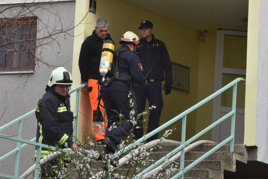 Iz plamtećeg stana spašavali majku, dvoje djece i ljubimce