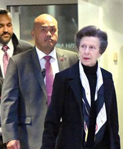 EXCLUSIVE: Princess Anne Makes A Rare Showing While Flying Commercial Out of JFK Airport in New York