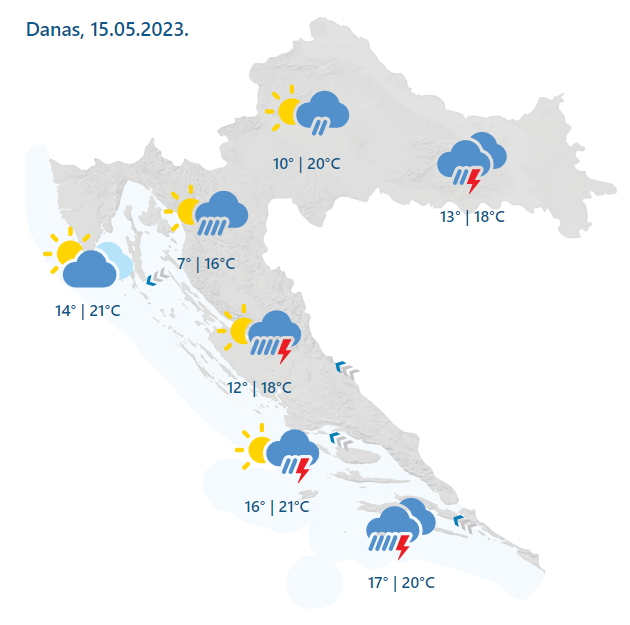 Izvanredno stanje u Obrovcu i Gračacu, a evo kakvo će vrijeme biti u sljedećih nekoliko dana