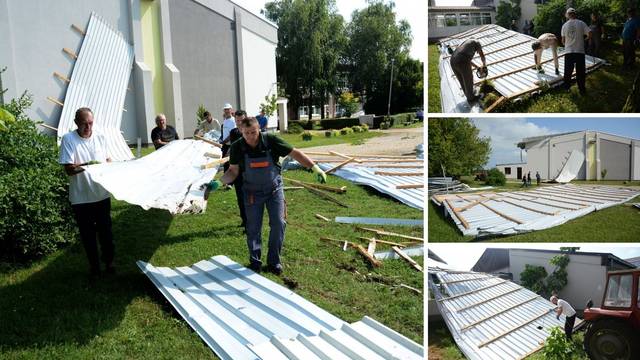 Vjetar otpuhao krov sa škole u Pitomači: 'Uništene su i kuće...'