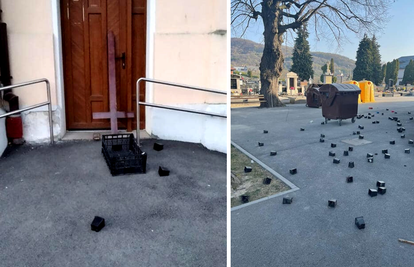 Vandalizam u Šestinama: Na vrata crkve stavili križ naopako, još nekoliko  iščupali iz zemlje