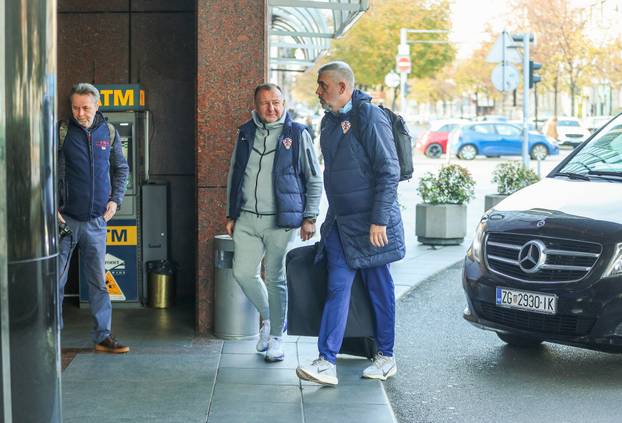 Zagreb: Okupljanje hrvatske nogometne reprezentacije