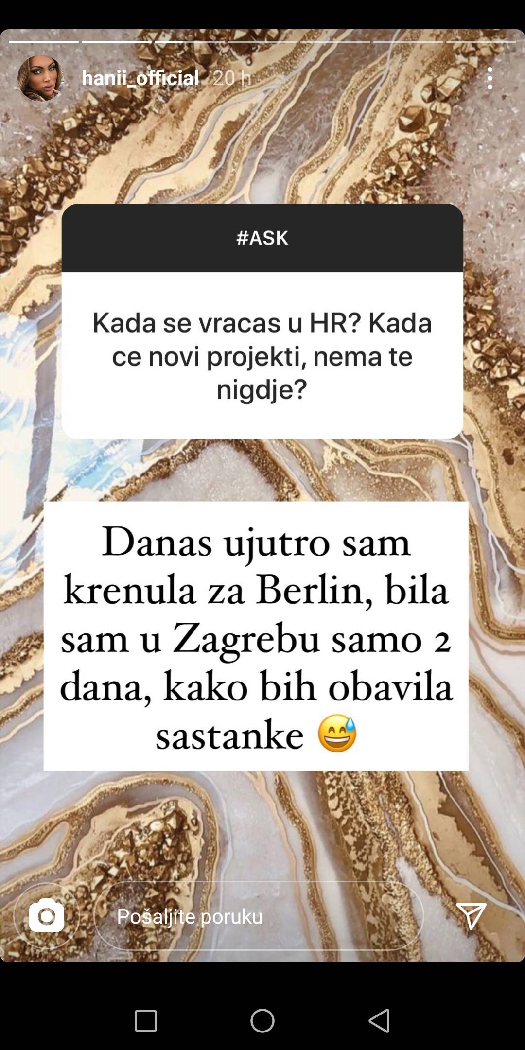 'Radila sam filere. Prvi put da vam kažem jer sam zadovoljna'