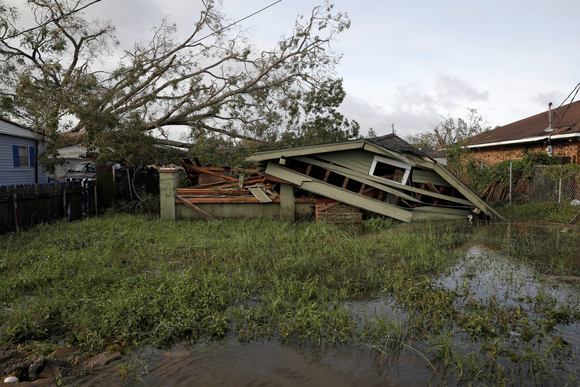 Aftermath of Hurricane Ida in Louisiana