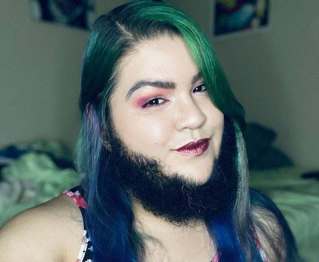 EXCLUSIVE: 'I'm a woman with a BEARD – it infuriates strangers but I love my hairy face and so does my boyfriend'