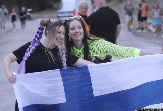 Split: Dolazak partijanera na drugu večer Ultra Europe festivala 2025.