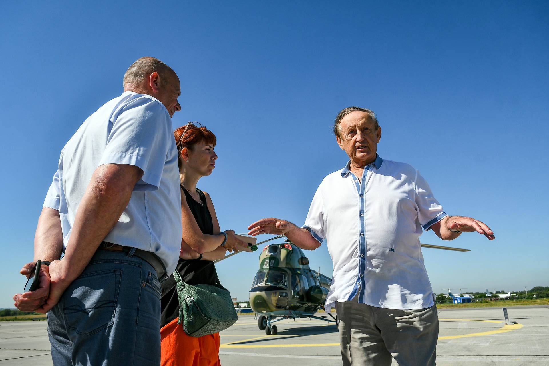 Helicopter pilot drill in Zaporizhzhia, Ukraine - 25 Jun 2020