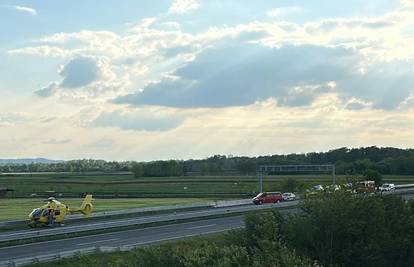 Užas na A3: Četvero ozlijeđenih u sudaru, podignut i helikopter