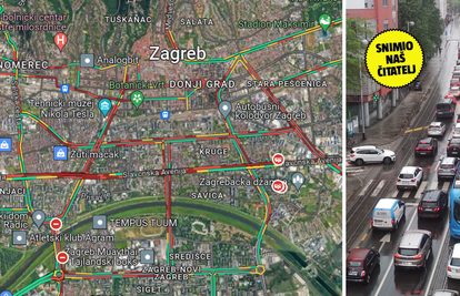 Prometni krkljanac u Zagrebu: Nesreća na obilaznici, nastala je kolona duga sedam kilometara!